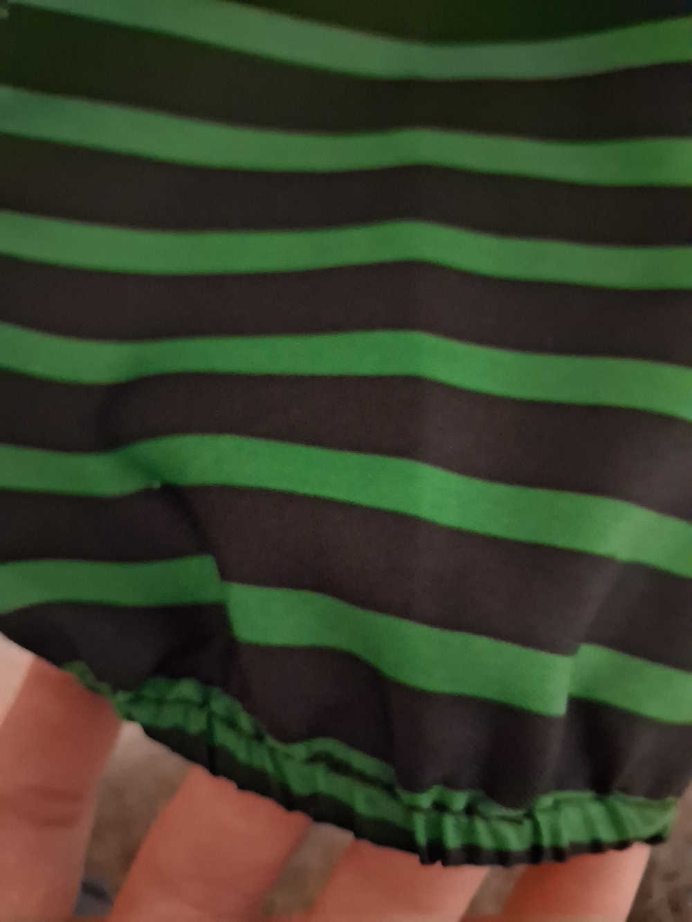 The Limited Black and Green Striped Button Down Shirt
